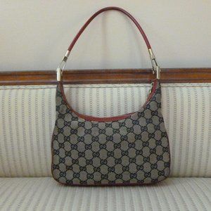Gucci GG Monogram Canvas Hobo Shoulder Bag